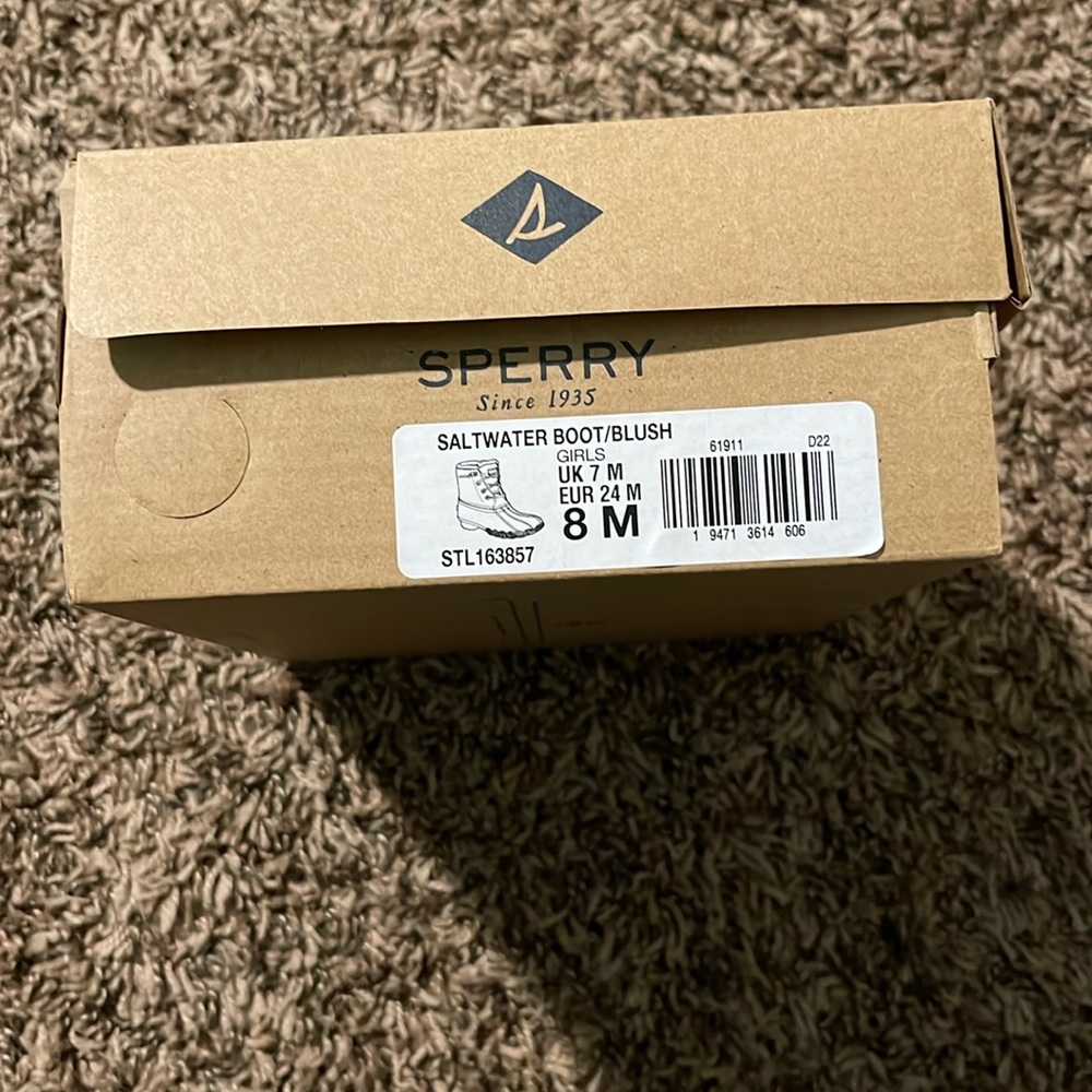 Sperry’s toddler girl boots size 4 color pink.